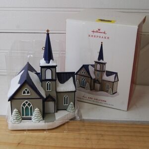 2019 Hallmark Keepsake All Are Welcome Ornament Special Lighting Effect